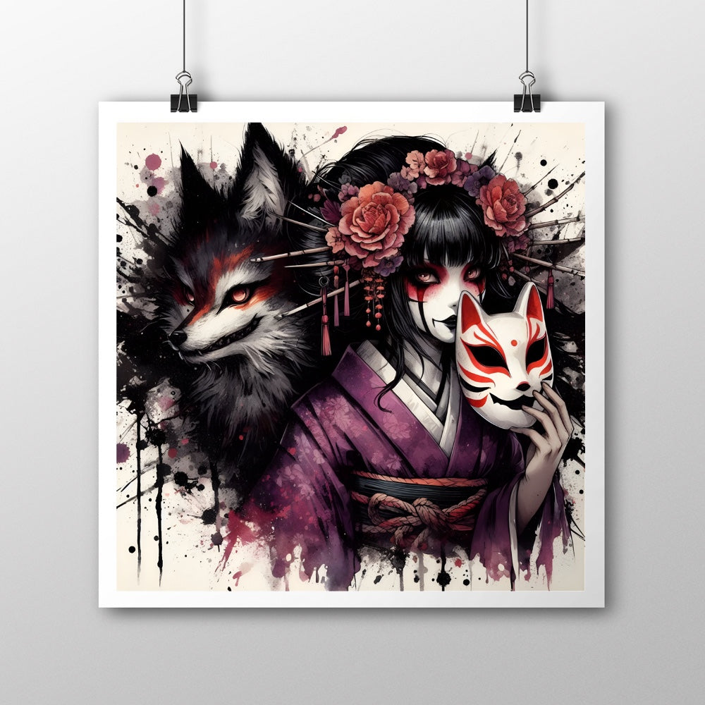 Inari Kami - Original Artwork (21cm x 21cm)