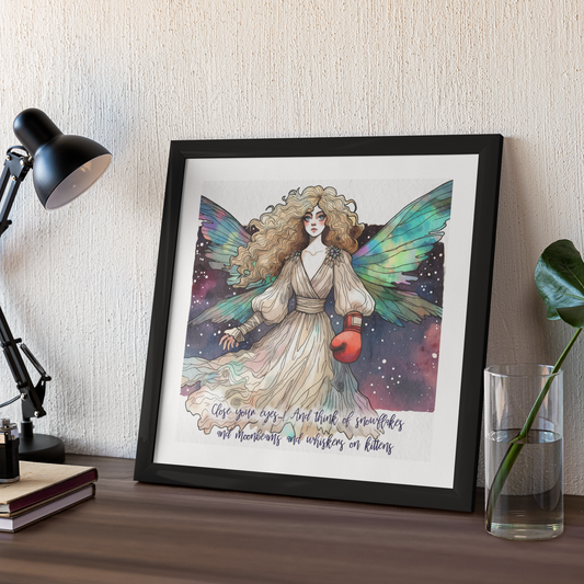 Ghost of Christmas Present - Fairy from Scrooged - Original Artwork (21cm x 21cm) Carol Kane Bill Murray 80s movie nostalgia