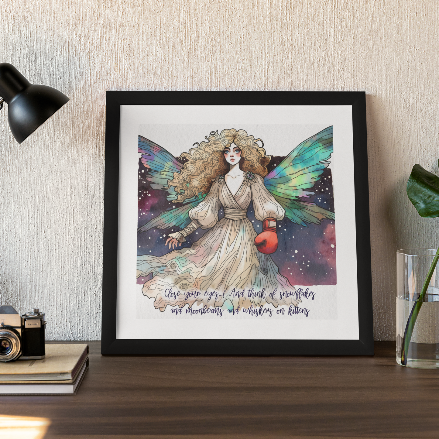 Ghost of Christmas Present - Fairy from Scrooged - Original Artwork (21cm x 21cm) Carol Kane Bill Murray 80s movie nostalgia